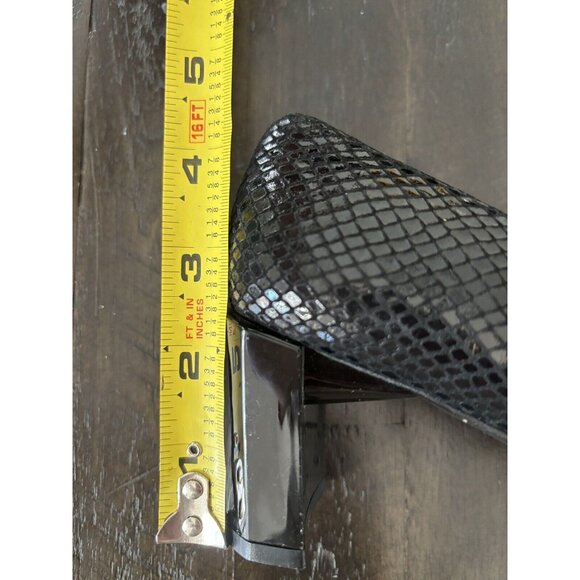 Stuart Weitzman Black Textured Heels - Picture 5 of 15